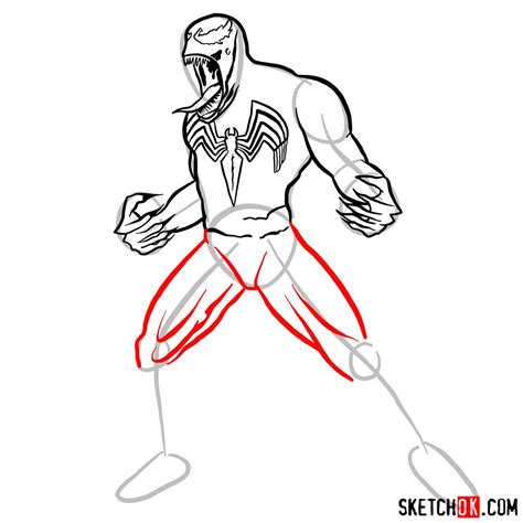 How to Draw Venom in Full Growth: A Step.